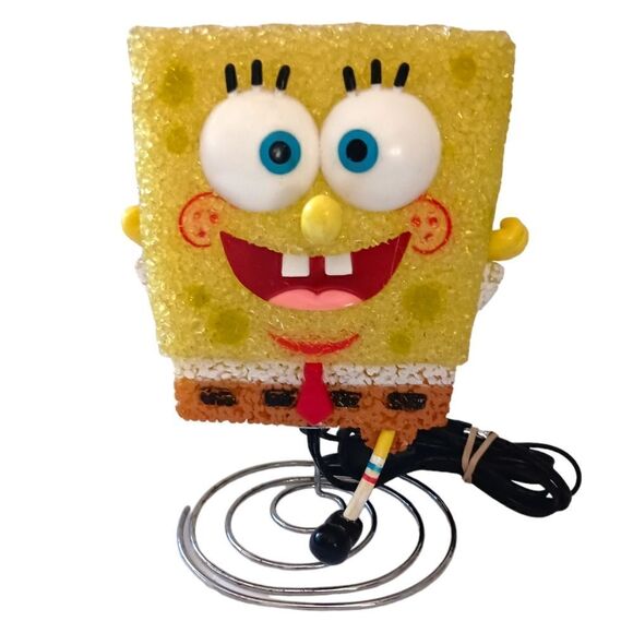 Spongebob Squarepants Lamp Light Running Bob Nickelodeon Melted Plastic Spring. - Picture 13 of 16
